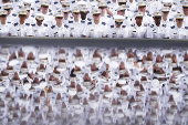 U.S. President Donald Trump attends the commencement ceremony at West Point Military Academy