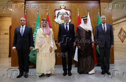 Members of the Ministerial Committee Assigned by the Joint Extraordinary Arab-Islamic Summit on Gaza meet, in Amman