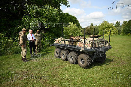 British Defence Secretary John Healey visits Warminster Garrison following publication of the Strategic Defence Review