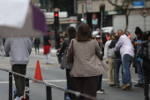 Domingo de frio na Av. Paulista aberta para pedestres em São Paulo