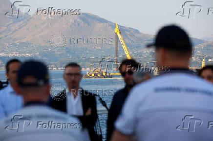 Recovery of Mike Lynch's sunken yacht 'Bayesian' from Sicilian waters