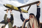 Houthis protest against US, Israel