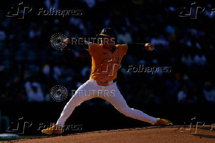 MLB: Atlanta Braves at Athletics