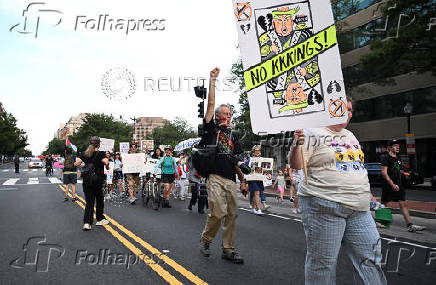 'Good Trouble Lives On' protest in Washington