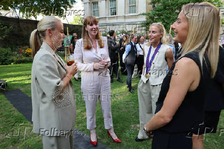 British Deputy PM Rayner hosts a reception to celebrate England's victory in the UEFA Women's EURO 2025, in London