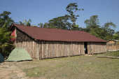 Casa na aldeia Guarani do Rio Silveira