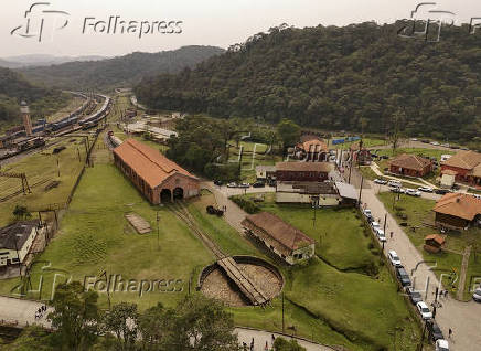 Vista de drone na Vila de Paranapiacaba, em Santaco André (SP)