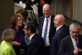 French PM and members of government attend a conference on public finances in Paris
