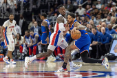 NBA: Playoffs-New York Knicks at Detroit Pistons