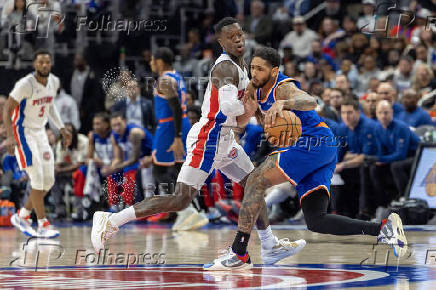 NBA: Playoffs-New York Knicks at Detroit Pistons