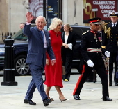 King Charles III, Queen Camilla unveil Coronation artwork at National Gallery in London