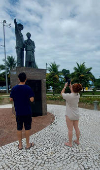 Monumento em homenagem aos imigrantes japoneses