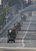 Rehearsal for Victory Day parade in Moscow