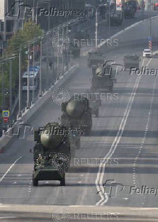 Rehearsal for Victory Day parade in Moscow