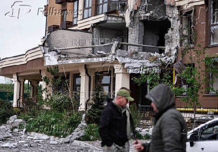 Russian drone strike in Kyiv