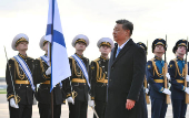 Chinese President Xi Jinping arrives in Moscow ahead of Victory Day celebrations