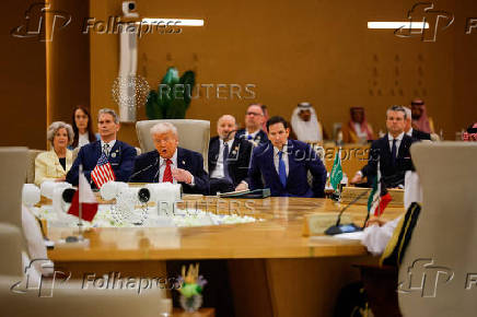 U.S. President Trump attends a GCC summit, in Riyadh