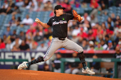 MLB: Miami Marlins at Los Angeles Angels
