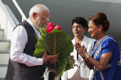 Indian PM Narendra Modi visits Trinidad and Tobago
