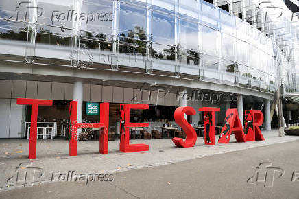 FILE PHOTO: FILE PHOTO: A view of signage at Star Entertainment's The Star casino in Sydney
