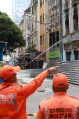 Incêndio atinge prédios no Centro Histórico de Salvador