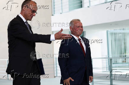 Germany's Merz meets Jordan's King Abdullah in Berlin