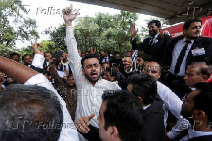 Protest in support of Pakistan's former Prime Minister Imran Khan in Lahore