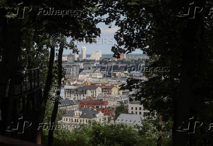 A view shows the Ukrainian capital Kyiv