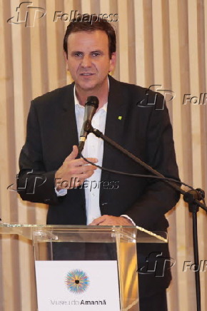 Eduardo Paes na inauguração do Museu do Amanhã no Rio