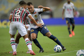 Partida entre Fluminense e Aparecidense válida pela  Copa do Brasil.