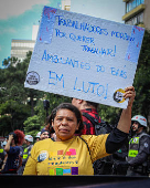 Manifestação Contra Escala 6X1 na Av. Paulista em São Paulo