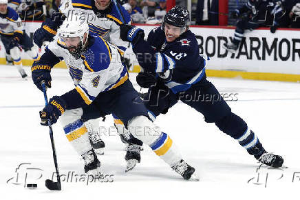 NHL: Stanley Cup Playoffs-St. Louis Blues at Winnipeg Jets