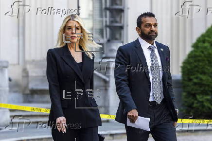 Pam Bondi and Kash Patel hold DOJ press conference on sex predator sting