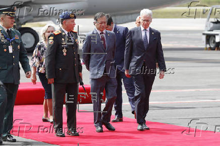 Llegada presidente de Colombia a investidura de Noboa