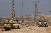Smoke rises from North Gaza after an explosion