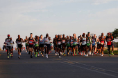 Runner competes in the Comrades Marathon, South Africa