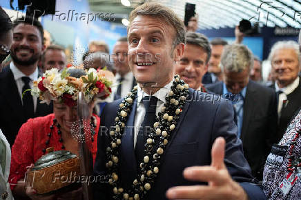 French President Emmanuel Macron visits 