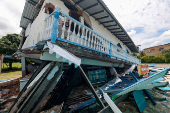 Aftermath of an earthquake in Paratebueno