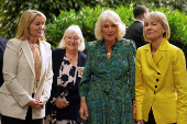 Britain's Queen Camilla attends the Women's Prize for Fiction and Nonfiction event in London