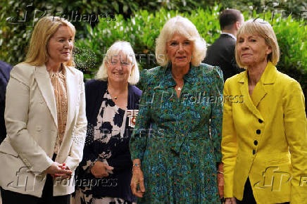Britain's Queen Camilla attends the Women's Prize for Fiction and Nonfiction event in London