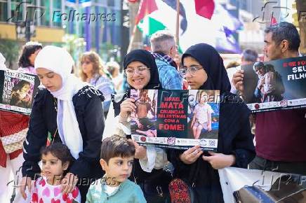 Acao contra fome em Gaza (SP).