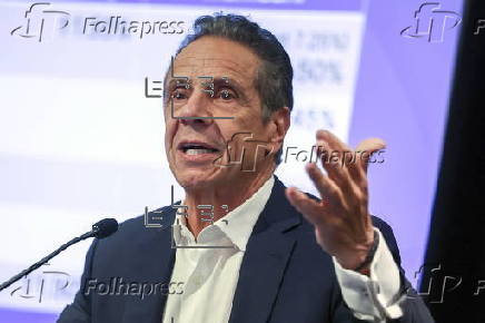 New York City mayoral candidate Andrew Cuomo holds press conference
