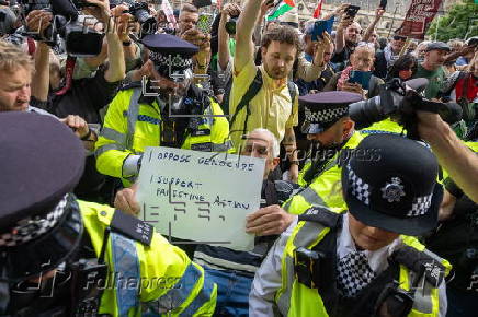 UK police make arrests at rally against Palestine Action ban