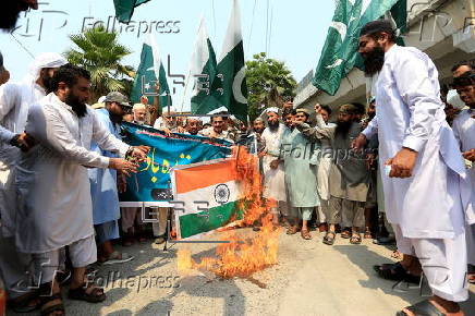 PMML party protest following India's missile strikes in Pakistan