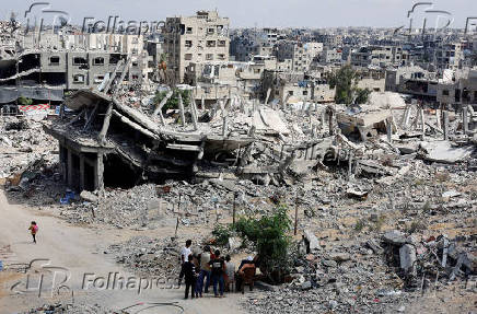 FILE PHOTO: Scenes of destruction in Khan Younis in the southern Gaza Strip