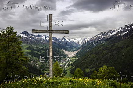 Aftermath of Birch Glacier collapse in Switzerland