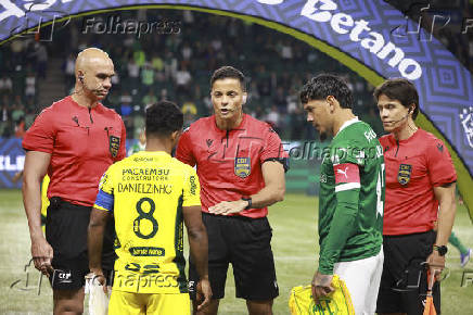 Match between Palmeiras and Mirassol for the Brazilian football championship