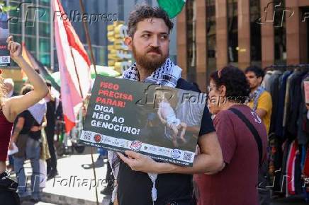 Acao contra fome em Gaza (SP).