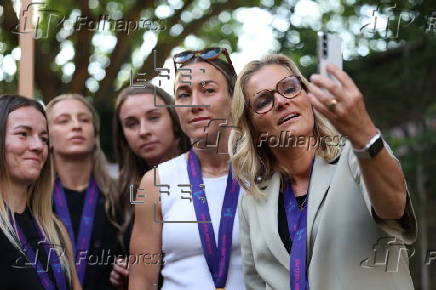 Deputy Prime Ministert hosts England Women’s soccer team at 10 Downing Street in London