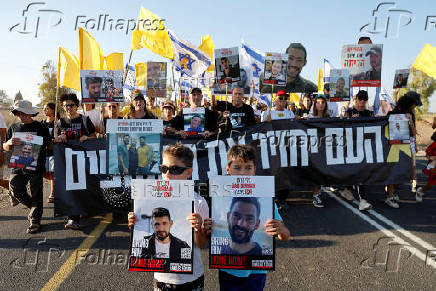 March to demand the return of hostages and an end to the war in Gaza